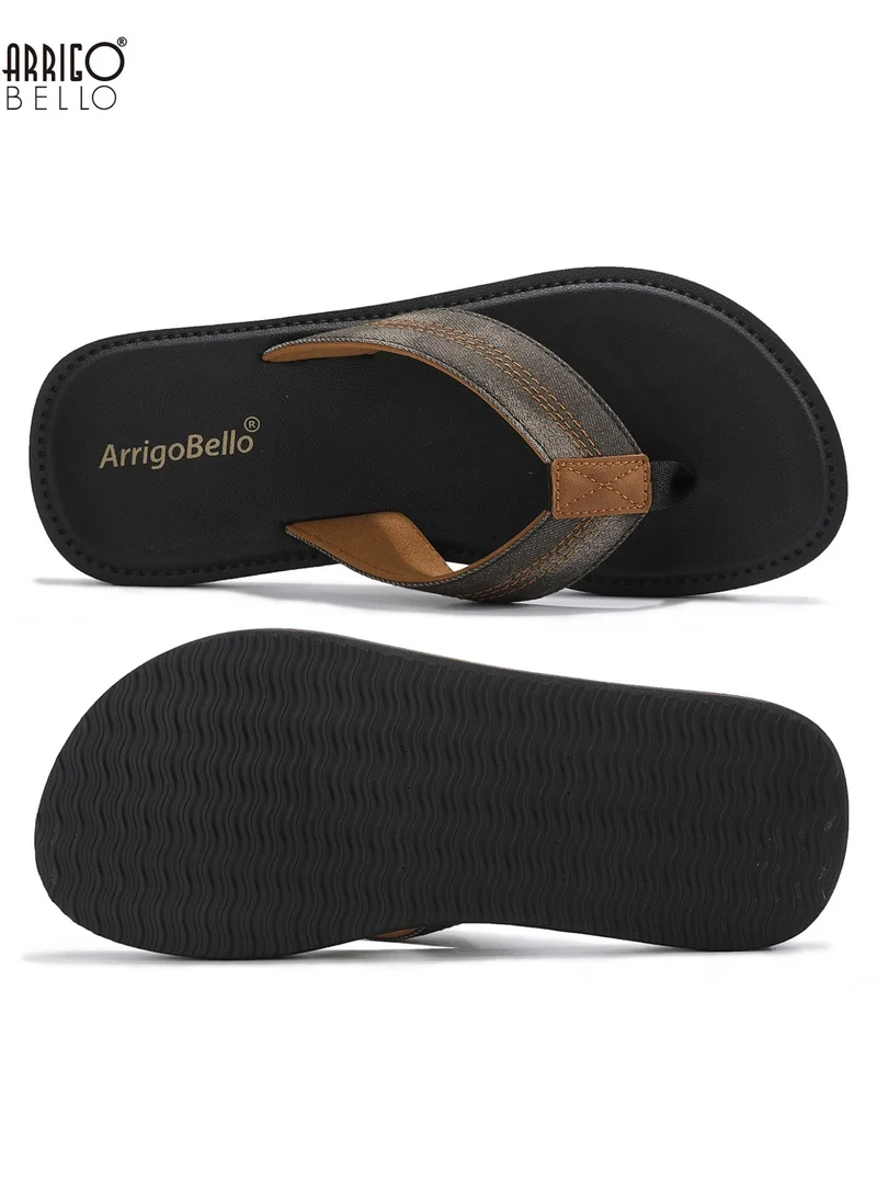 ARRIGO BELLO AT1905-1 Mens Casual Comfort Flip Flops Non Slip Thong Sandals Lightweight Slides Slippers for Daily Wear for Men | Best Price UAE