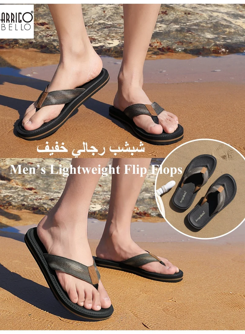 ARRIGO BELLO AT1905-1 Mens Casual Comfort Flip Flops Non Slip Thong Sandals Lightweight Slides Slippers for Daily Wear for Men | Best Price UAE