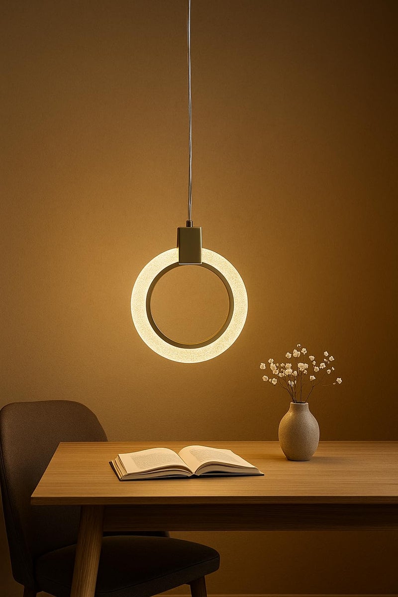 FILLISKA® 3 in1 Colour Changing LED Luxurious Hanging/Pendant Light (FrenchGold-PAY1635) - Image 1