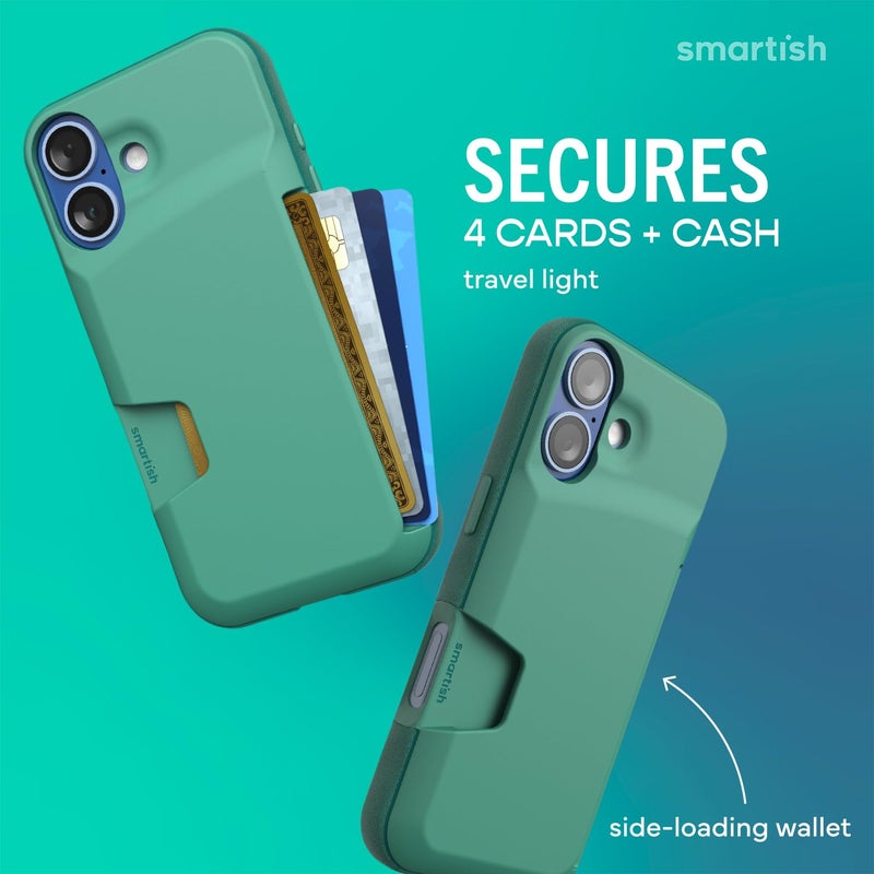 SmartishÂ® iPhone 17 Wallet Case - Wallet Slayer Vol. 1 [Slim + Protective] Credit Card Holder - Drop Tested Flip Hidden Card Slot Cover for Apple iPhone 17 - So Jaded - Image 2