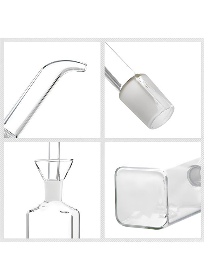 Beauenty - Glass Oil Bottle Olive Oil Dispenser Bottle,Oil and Vinegar Dispenser Spout，bottle Glass Cooking Oil Vinegar Measuring Dispenser with Spout for Kitchen and BBQ(500Ml/17Oz) - Image 1