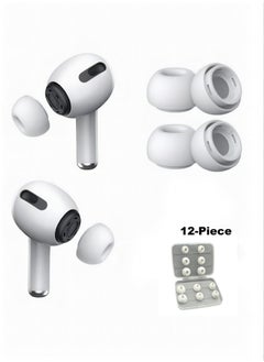 Generic 12-Piece Replacement Ear Buds For AirPods Pro White  - Image 1