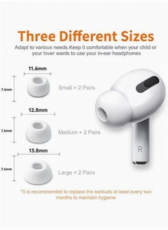 Generic 12-Piece Replacement Ear Buds For AirPods Pro White  - Image 5