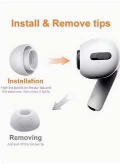 Generic 12-Piece Replacement Ear Buds For AirPods Pro White  - Image 3