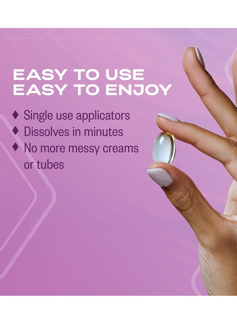 K-Y ليكيبيسد للنساء، مرطب مهبلي، لب مهبلي سيليكوني، لب مهبلي يساعد في تقليل الألم الناتج عن جفاف المهبل، 6 لبوسات مهبلية و6 أدوات تطبيق مهبلية - Image 3