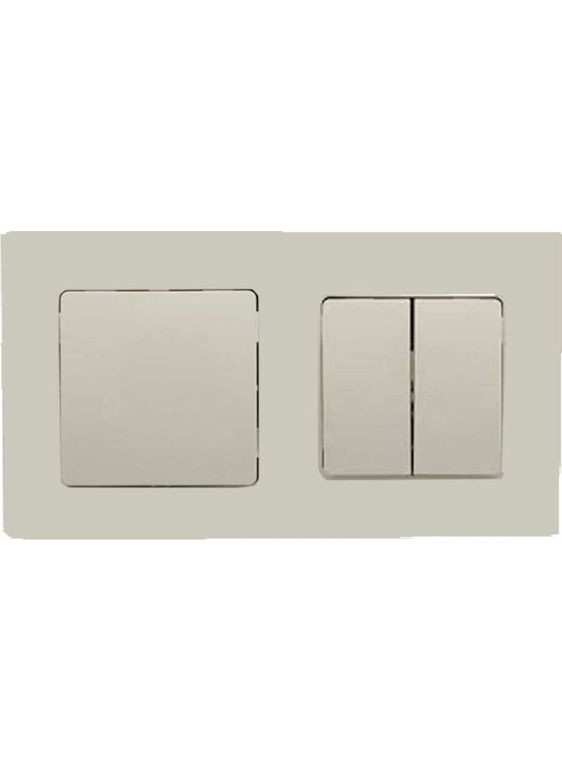 Legrand Salbei Beige (Cream) Set of 2 Switch + Commutator 