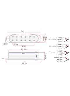 Thoraya Single Coil Pickup Set 3 Piece Neck Middle Bridge Pickups for Stratocaster Guitar  - Image 4