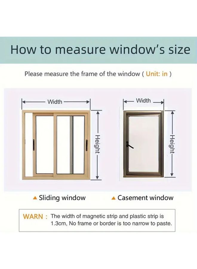 شاشة النافذة القابلة للتعديل المغناطيسية DIY 59.0 × 71.0 بوصة إطار رمادي شبكة ألياف زجاجية رمادية اللون - Image 3