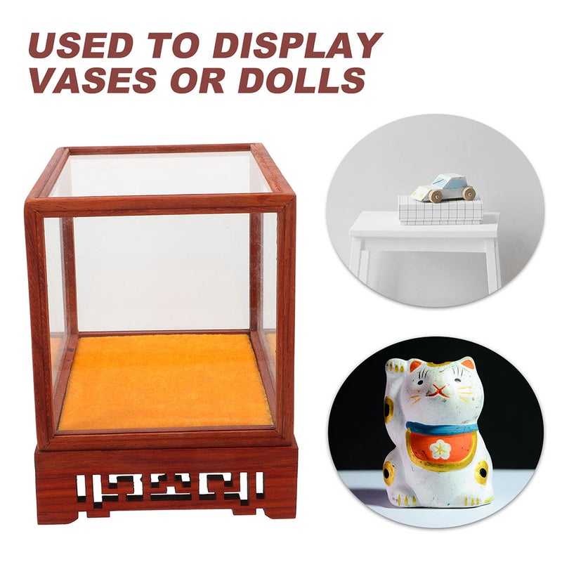 Antique Display Box, Practical Craft Storage with Clear Glass for Everyday Visibility - Image 3