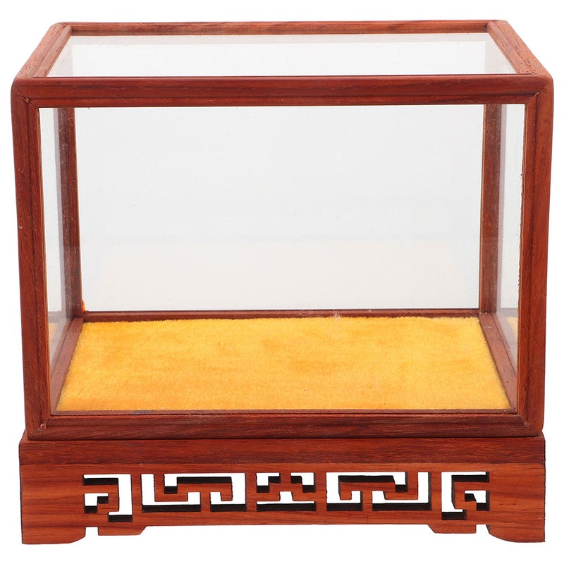 Antique Display Box, Practical Craft Storage with Clear Glass for Everyday Visibility - Image 1