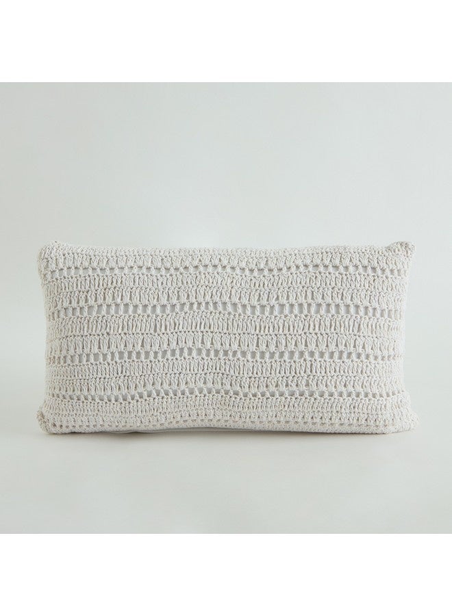 Home Box White Haven Velin Croatia Stripe Filled Cushion 50 x 30 cm  - Image 1