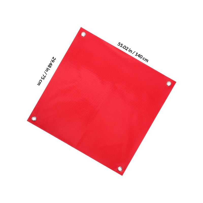 4pcs Pvc Traffic Safety Warning For Traffic Traffic Emergency Safety Warning Flags (Not Included Flagpole) - Image 2