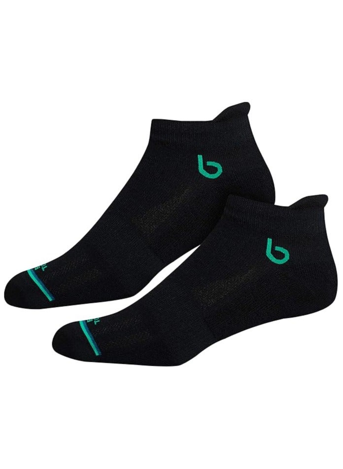 BAMBOS Unisex Eco Touch Athletic Ankle Bamboo Socks for Men & Women Running, Badminton & Gym, Pack of 3 (Size UK 7-11, Multicolored) - Image 2