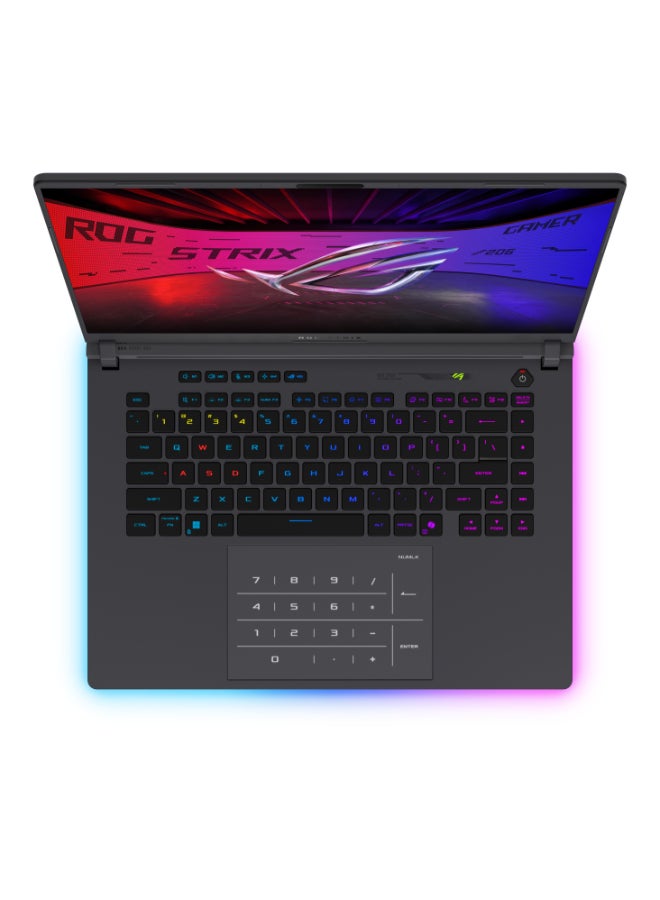 أسوس لابتوب الألعاب ROG Strix G16 (2025) بشاشة 16 بوصة، مع معالج Core Ultra 9 275HX/ذاكرة RAM سعة 32GB/قرص SSD سعة 1TB/بطاقة رسومات NVIDIA GeForce RTX 5080 سعة 16GB/نظام Windows 11 Home - Image 2
