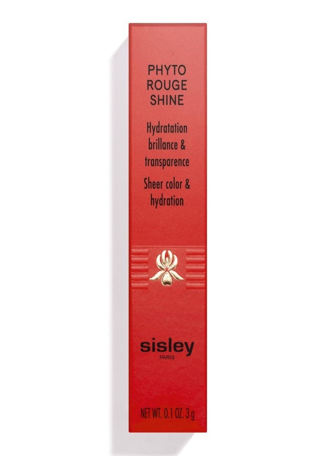 Sisley Paris Phyto-Rouge Shine, 23 Sheer Flamingo - Hydrating Shine Lipstick - Plumps & Smooths Lips - Sheer Color, Rich Texture, Intense Shiny Finish - Image 4