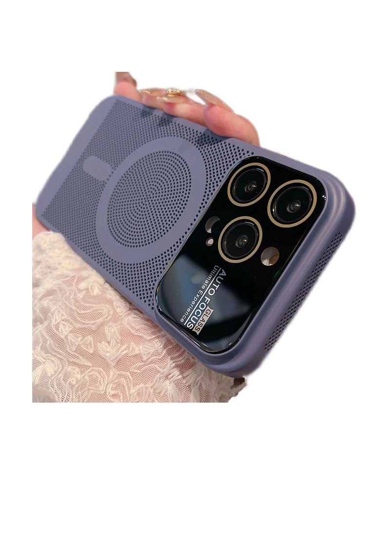 MagSafe Compatible for iPhone 14 Pro max Case with Full Camera Lens Protector, Upgraded Heat Dissipation Breathable Cooling Case for iPhone 14 Pro max - Image 1