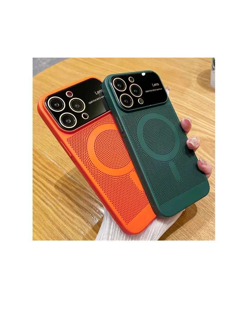 MagSafe Compatible for iPhone 14 Pro max Case with Full Camera Lens Protector, Upgraded Heat Dissipation Breathable Cooling Case for iPhone 14 Pro max - Image 3