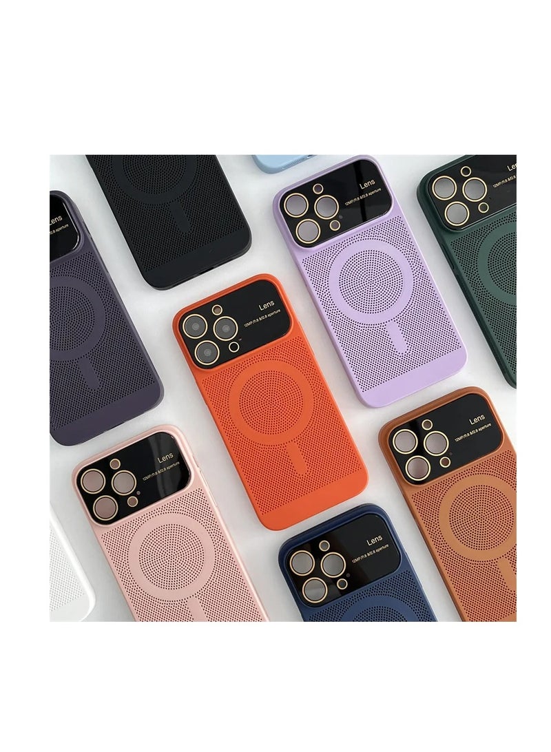 MagSafe Compatible for iPhone 14 Pro max Case with Full Camera Lens Protector, Upgraded Heat Dissipation Breathable Cooling Case for iPhone 14 Pro max - Image 4