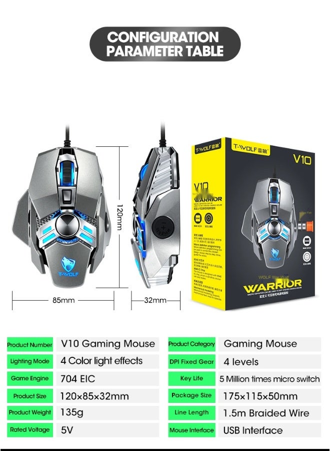 T-WOLF V10 Gaming Mouse - The Ideal Choice for Professional Esports Players - Image 4