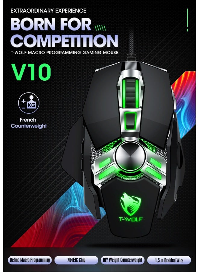 T-WOLF V10 Gaming Mouse - The Ideal Choice for Professional Esports Players - Image 2