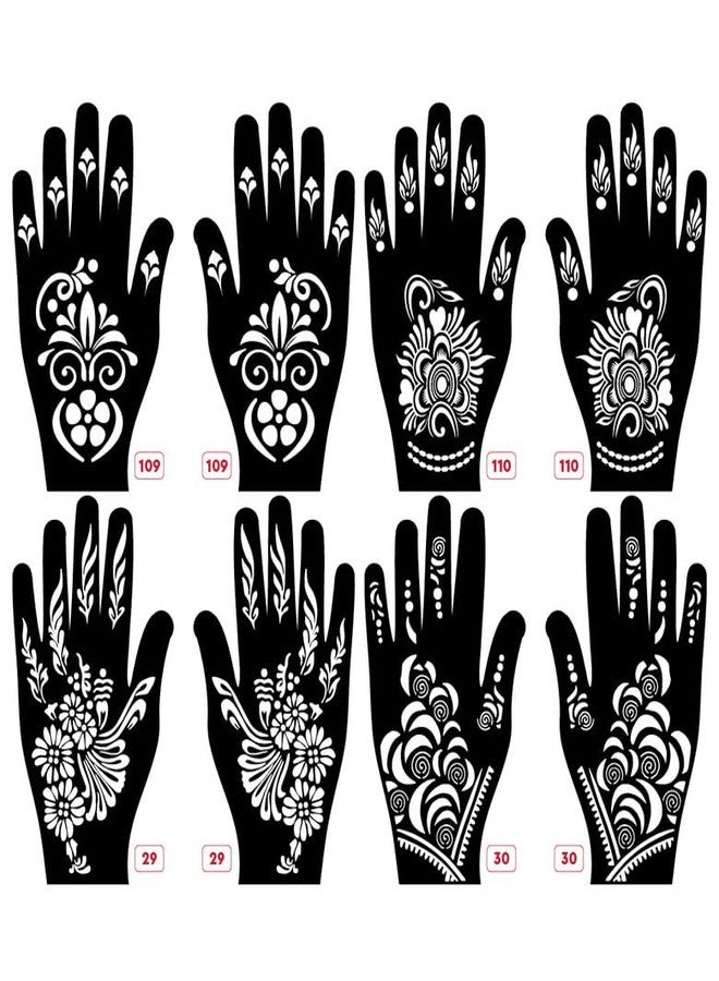 Apcute Mehandi design stencil reusable Latest Mehandi Design Stencils for Girls, womens, kids, unisex Design NO - Apcute-New-109-110-29-30 - Image 1