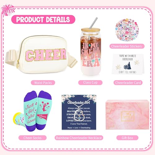 SiplyHaven Cheerleader Gifts Set - Cheer Stuff for Girls Cheerleading Lovers Gift for Women Sports Fans, Birthday & Christmas Presents, Gifts for Teenage Girls - Image 2