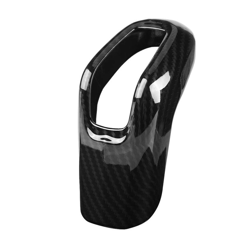 Fydun Shifter Knob Gear Shifter Knob Frame Cover Trim ABS Carbon Fiber Car Interior for Sport 20142017