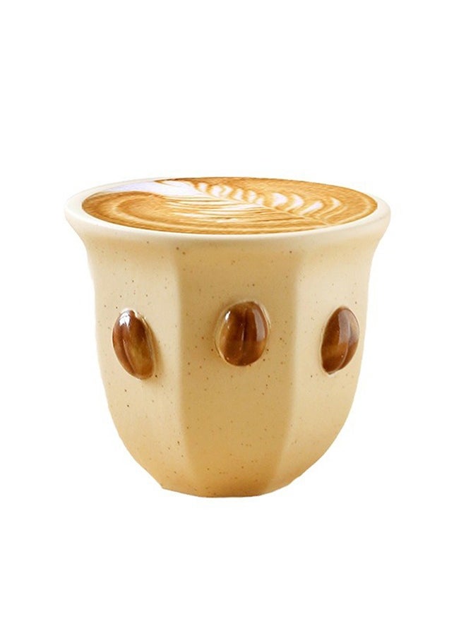 HOOPZOZA Ceramic  Coffee Cup Mug Espresso Cup 180mL for Turkish Tea Cappuccino Latte  - Image 1