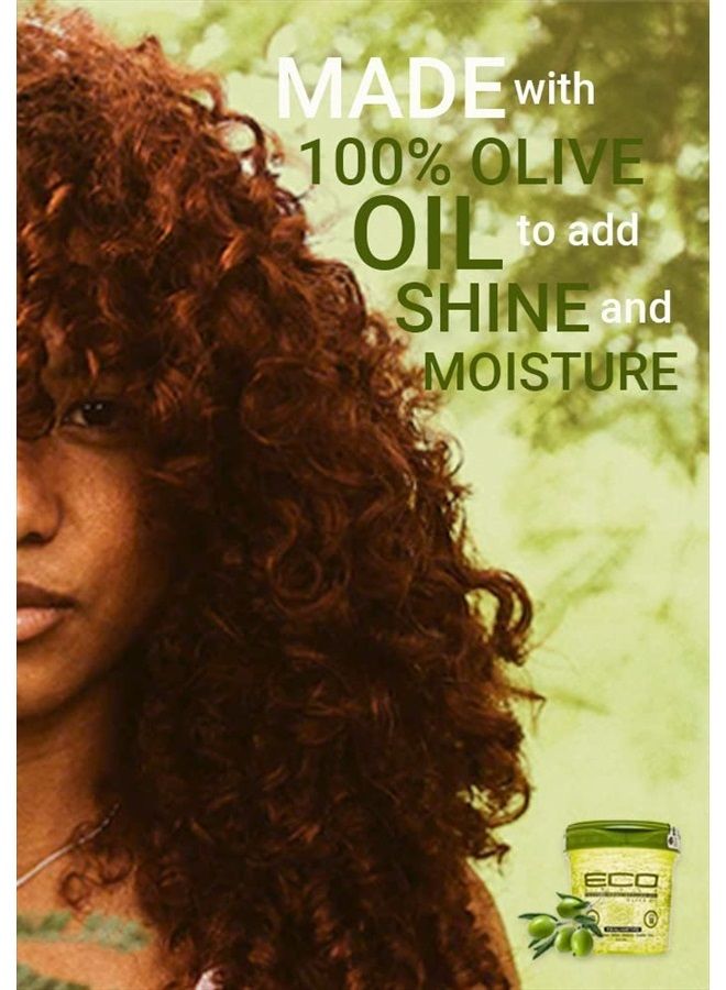 Eco Style جيل إيكوكو إيكو ستايل بزيت الزيتون - 100% زيت زيتون نقي - يضيف لمعانًا ويهذب الأطراف المتقصفة - ستايل خفيف الوزن - يغذي ويصلح - يضيف رطوبة لفروة الرأس - ثبات ممتاز - لمعان صحي - 16 أونصة - Image 5