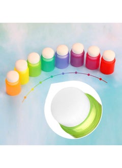 Yoseng 16 Pcs Ink Blending Brushes For Card Making,Card Making Supplies,Finger Blending Brushes Daubers With Storage Box,Crafter Color Coded Handles Ink Blender Tool,Brush Head Diameter 0.77"(Light)  - Image 2