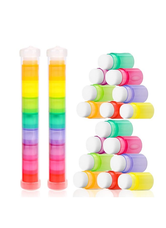 Yoseng - 16 Pcs Ink Blending Brushes For Card Making,Card Making Supplies,Finger Blending Brushes Daubers With Storage Box,Crafter Color Coded Handles Ink Blender Tool,Brush Head Diameter 0.77"(Light) - Image 1