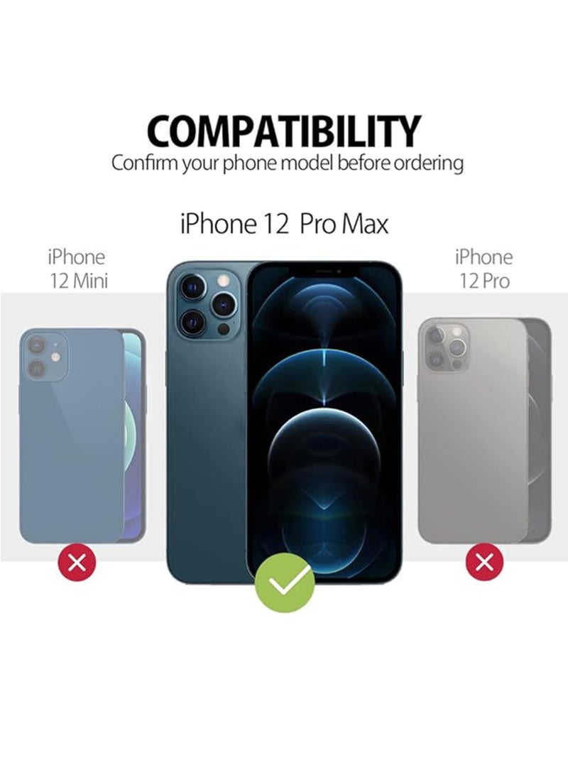 WRISTWISE Case Cover for iPhone 12 Pro MAX - [Camera All-Round Protection] [Soft Microfiber Lining Anti-Scratch] Shockproof Phone Case Cover, Blue - Image 2