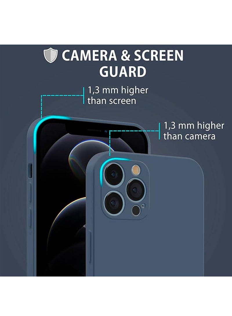 WRISTWISE Case Cover for iPhone 12 Pro MAX - [Camera All-Round Protection] [Soft Microfiber Lining Anti-Scratch] Shockproof Phone Case Cover, Blue - Image 3