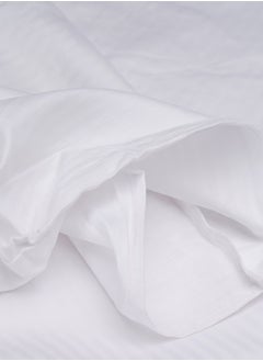 Home-Tex Design 3 Piece Hometex Design 250 Thread Count Duvet Cover Set - Stripes Optical White - KING - 1 Duvet Cover (240x200 cm) + 2 Pillow Covers (50x75 cm)  - Image 4