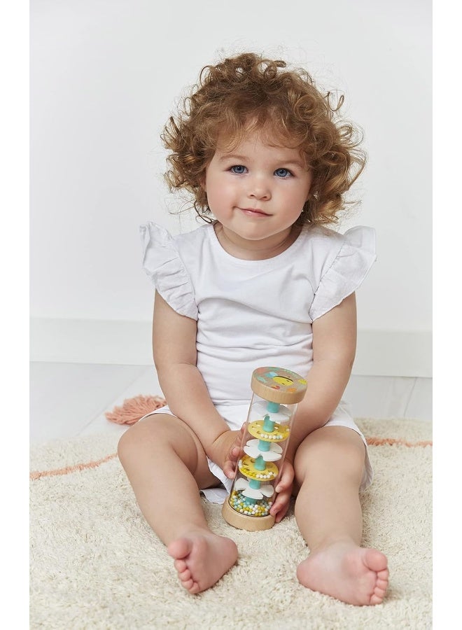 Janod Wooden Rainstick - Pure Collection With Water-Based Paint, From 6 Months Old  - Image 2
