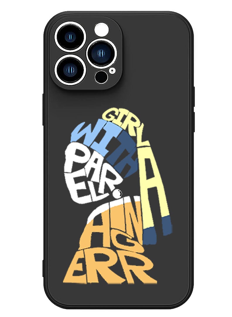 Theodor Protective Slim Fit Case Liquid Silicone Cover with Full Body Protection Anti-Scratch Shockproof Case For iPhone 13 Pro Black  - Girl with Style - Image 1