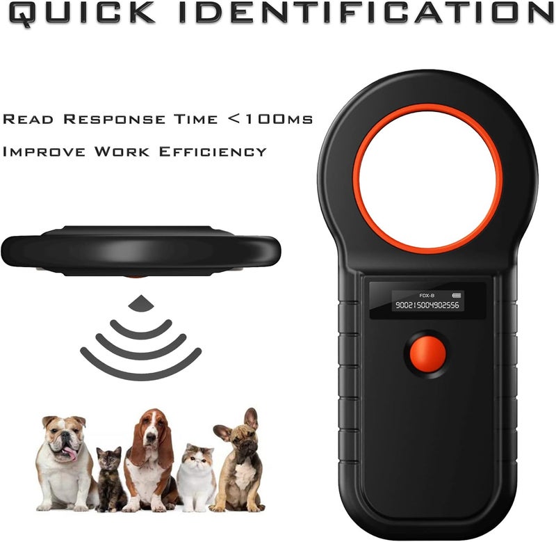 Smoostart Microchip Scanner, ISO11784/85/FDX-B/EMID 128 Records Data Storage Upload to PC Microchip Scanner Reader for Dog/Pet/Cat/Pig/Animal - Image 3