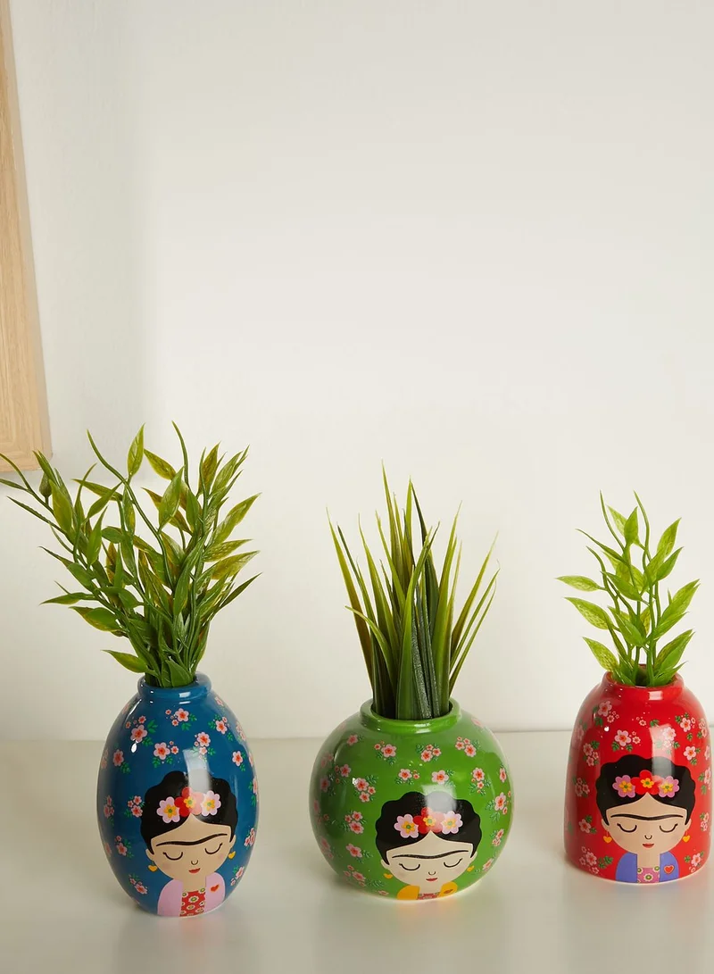 Sass & Belle Set Of 3 Floral Frida Vase