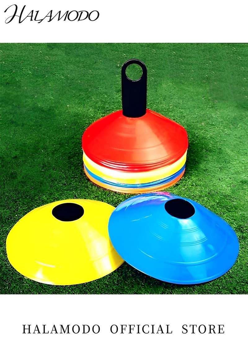 Generic 16PCS Disc Cones Agility Soccer Cones with Carry Bag & Holder Soccer Cones for Sports Training & Football & Soccer & Basketball Suitable for Kids & Adults & Soccer Trainer (5 Color）  - Image 3