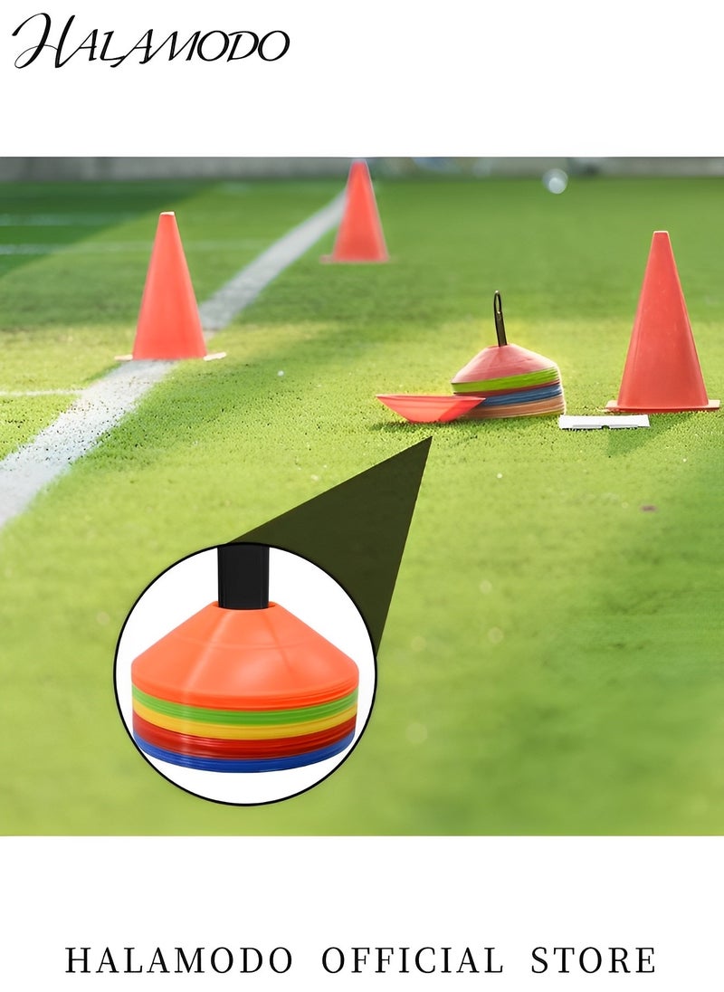 Generic 16PCS Disc Cones Agility Soccer Cones with Carry Bag & Holder Soccer Cones for Sports Training & Football & Soccer & Basketball Suitable for Kids & Adults & Soccer Trainer (5 Color）  - Image 5