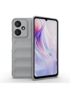 HuHa Case Cover For Xiaomi Redmi 13C 5G Magic Shield TPU + Flannel Phone Case Grey 