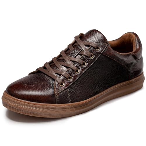 Arkbird Mens Casual Shoes Leather Fashion Sneakers Business Casual Dress Sneakers Lace-up Oxford Shoe for Men - Image 1