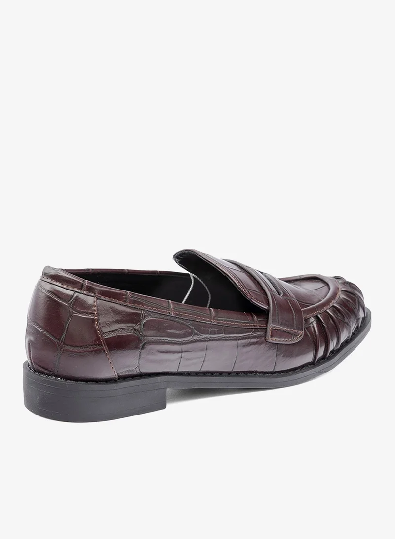 Bata Red Classic Penny Loafers for Women | Best Price UAE