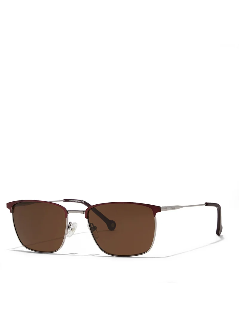 30 سندايز 30Sundays RELIC,Men Sunglasses, Rectangle Sunglasses, UV Protection: UV400 (Red,Brown)