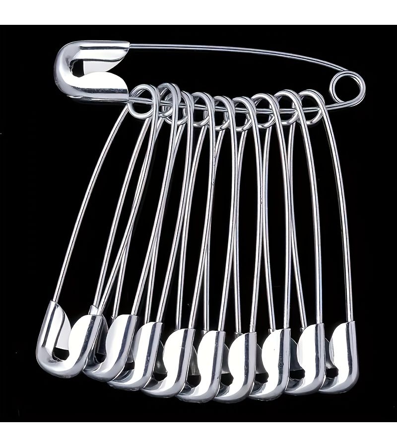 30 Pcs Galvanized Metal Safety Pins For Sewing Crafts And Clothing Tags - Image 1