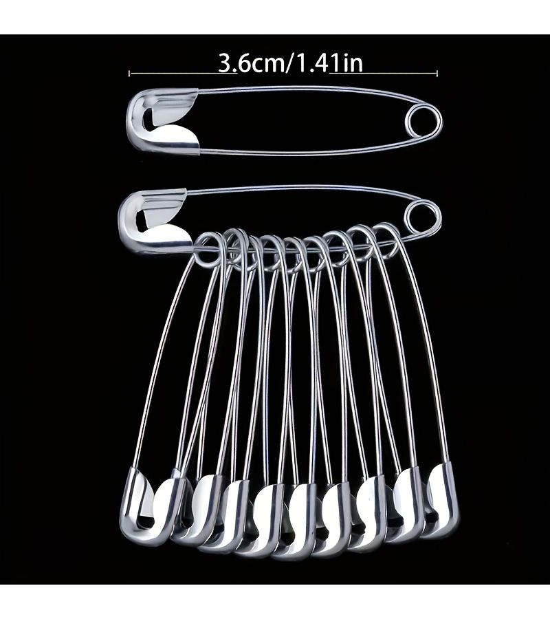30 Pcs Galvanized Metal Safety Pins For Sewing Crafts And Clothing Tags - Image 5