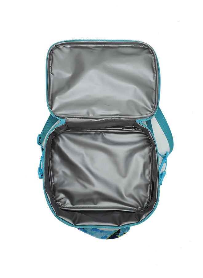 CUBS Dinosaur Print Waterproof lunch bag with removable shoulder strap carrying your favorite meals to school, work or while traveling - Image 3