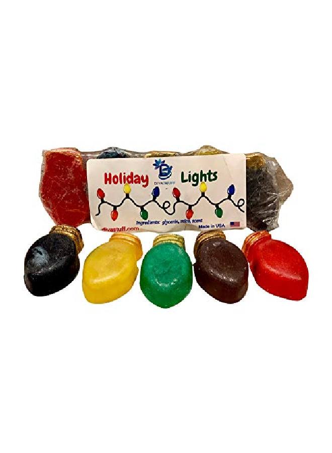 Diva Stuff Set of Christmas Light Soaps. Guest Size By - Image 1