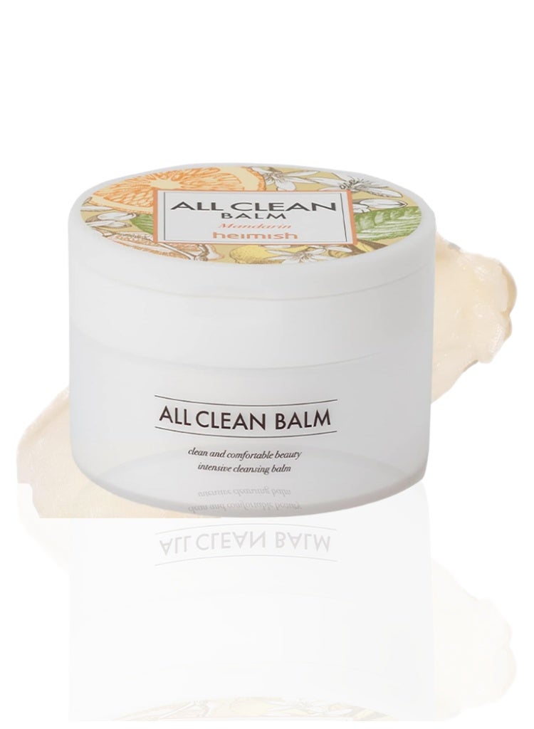 HEIMISH All Clean Balm Mandarin 120ml Cleansing Balm for Makeup Removal, Fresh Skin & Korean Double Cleansing - Image 1