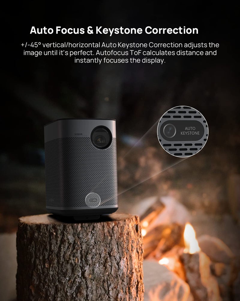 XGIMI Halo+ 1080P Portable Projector, 700 ISO Lumens with Harman Kardon Speakers, Auto Keystone Correction, Auto Focus, Intelligent Obstacle Avoidance, Intelligent Screen Alignment, Android TV 10.0 - Image 5